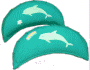 Mondsichel, smaragd, Delphin
