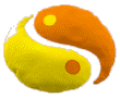 Yin & Yang - Fukissen / Gelb-Orange